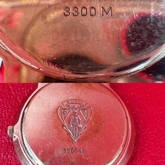 Gucci 3300M Swiss Made Gold Plate Pulp Fiction Winston Wolf Watch New Battery - Picture 7 of 16